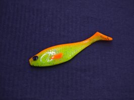 Przynęta Gumowa Płotka Seledyn Pomarańczowy Grzbiet 10 cm