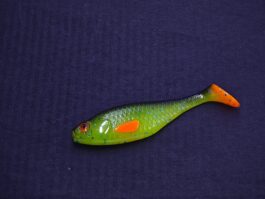 Przynęta Gumowa Płotka Seledyn Czarny Grzbiet 10 cm