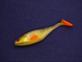 Przynęta Gumowa Płotka Złota Czarny Grzbiet 12 cm