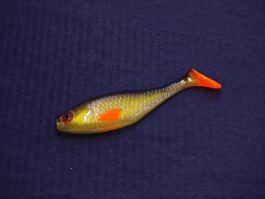 Przynęta Gumowa Płotka Złota Czarny Grzbiet 10 cm