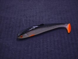 Przynęta Gumowa Kiełb Biały Czarny Grzbiet 8 cm