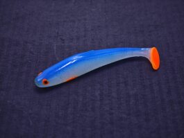 Przynęta Gumowa Kiełb Biały Niebieski Grzbiet 8 cm