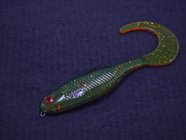 Przynęta Gumowa Twister 12,5 cm Herbata Czarny Grzbiet