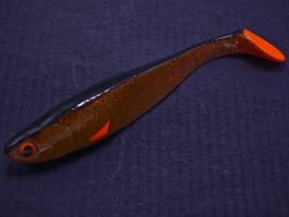 Przynęta Gumowa Slick Bleak 12 cm Motor Oil Pink Czarny Grzbiet