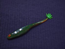 Przynęta Gumowa Minnow 420 12 cm Herbata Czarny Grzbiet