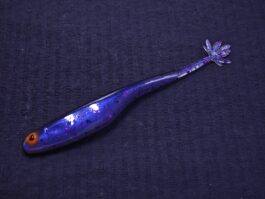 Przynęta Gumowa Minnow 420 12 cm Transparent Purple Czarny Grzbiet