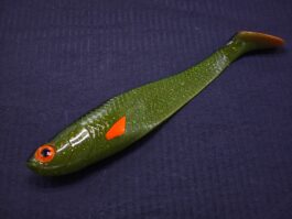 Przynęta Gumowa Slick Bleak 22cm Green Brown Czarny Grzbiet