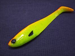 Przynęta Gumowa Slick Bleak 22cm Seledyn Pomarańczowy Grzbiet