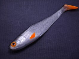 Przynęta Gumowa Slick Bleak 22cm Srebrny Czarny Grzbiet